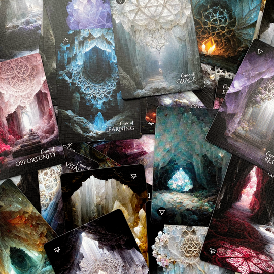 Crystal Caves oracle cards