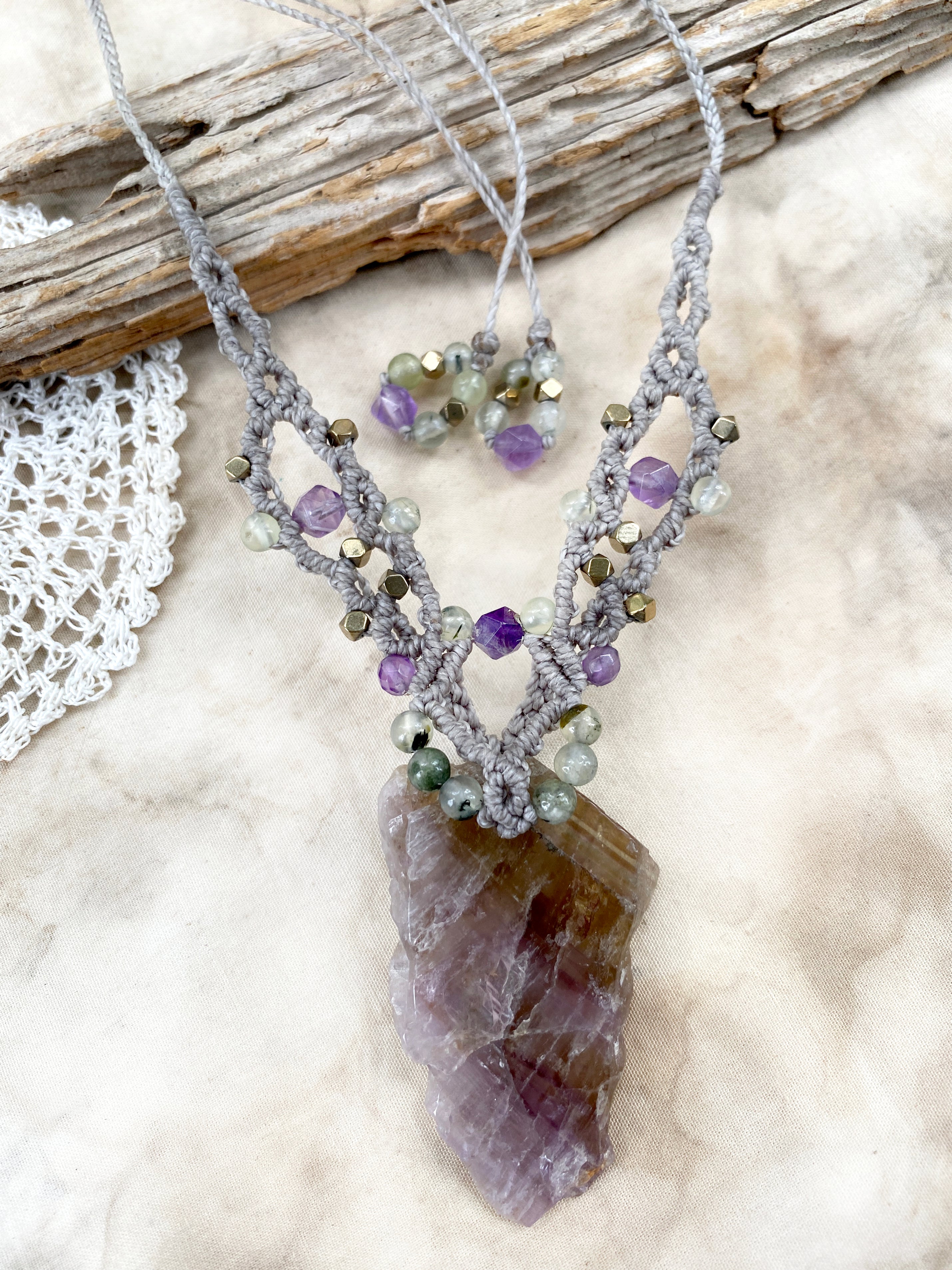 Ametrine Crystal Healing Amulet Spirit Carrier 