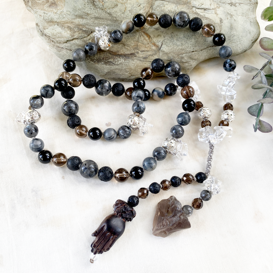 'Received with Gratitude' ~ 55-bead Manifestation Mala