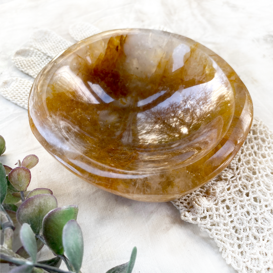 Crystal Bowl ~ Golden Healer Quartz