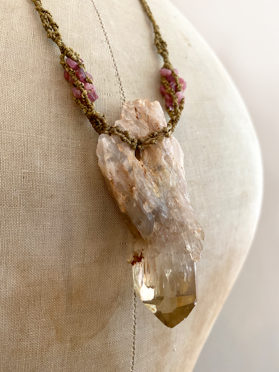 'Sun Within' ~ crystal healing amulet