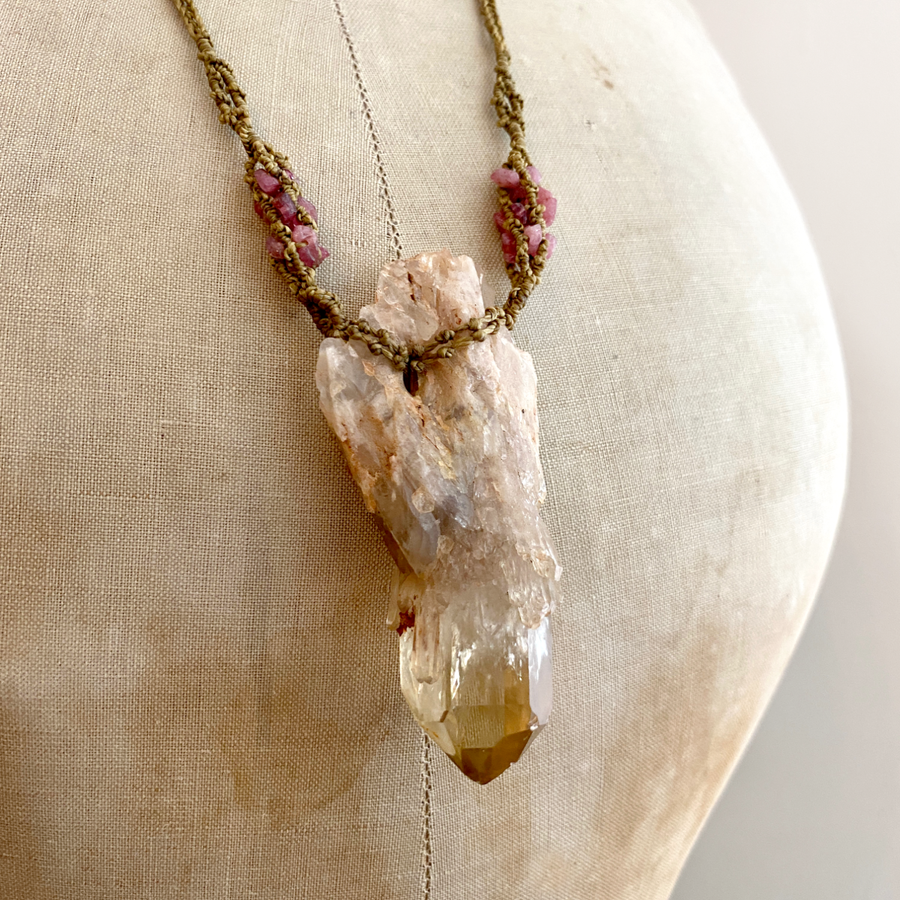 'Sun Within' ~ crystal healing amulet