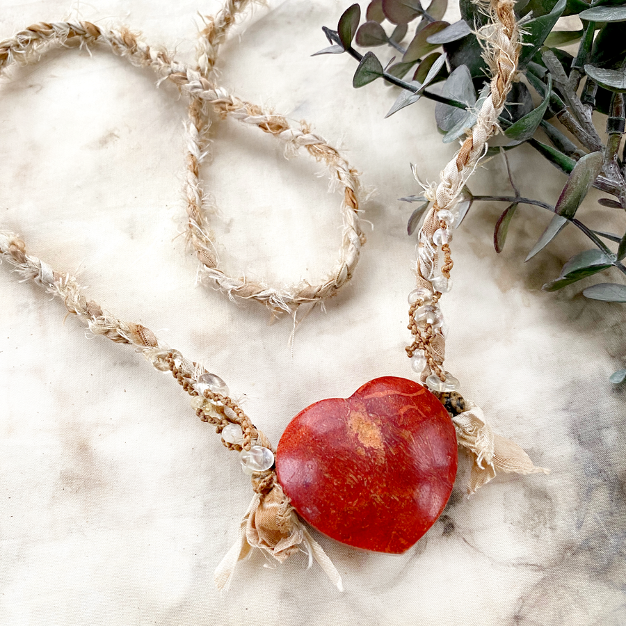 'Eternal Heart' ~ Red Coral energy talisman