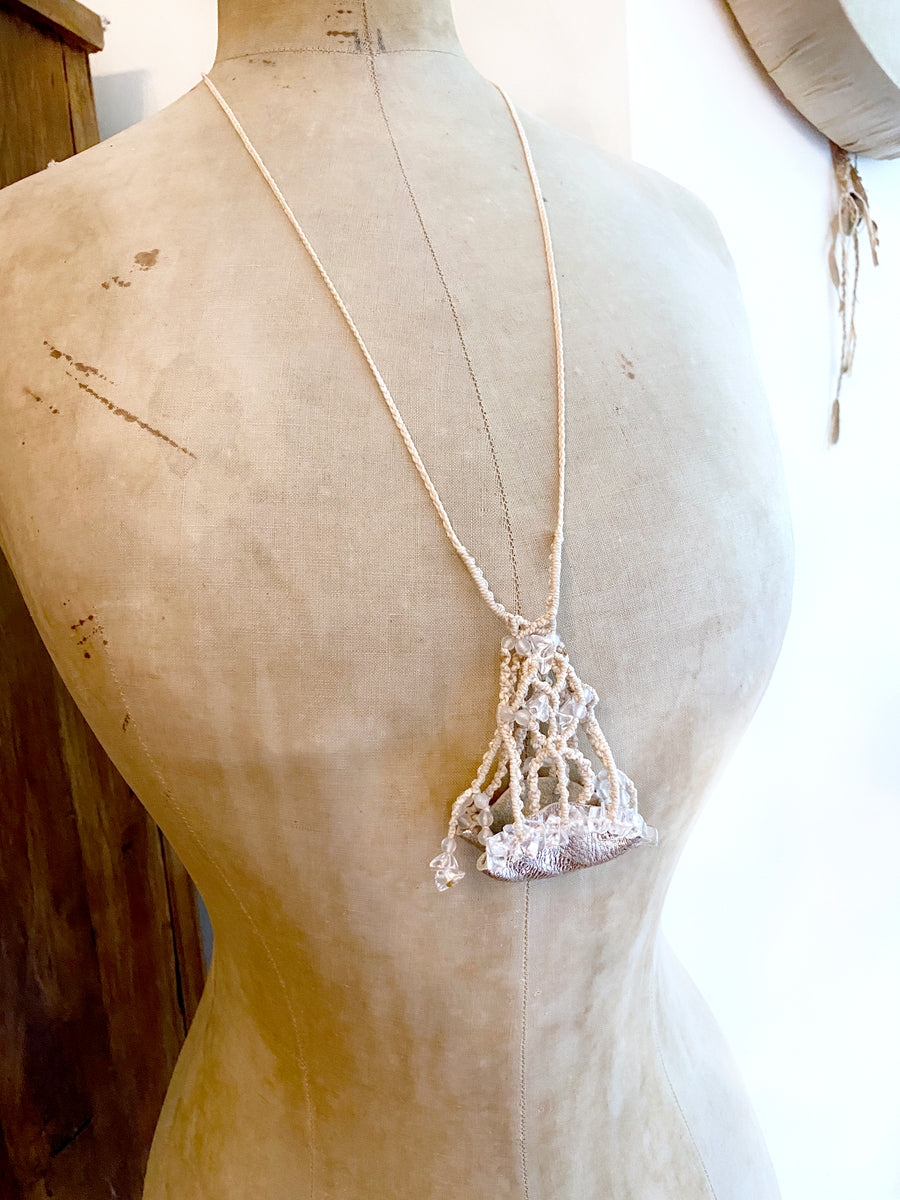 Crystal pod necklace