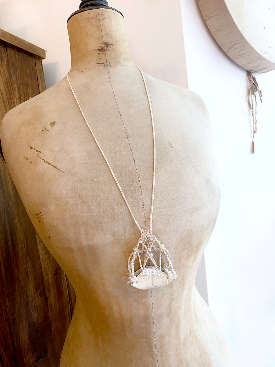 Crystal pod necklace