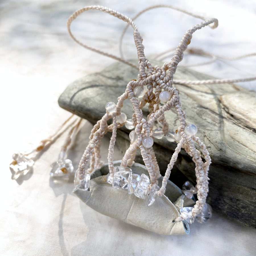 Crystal pod necklace