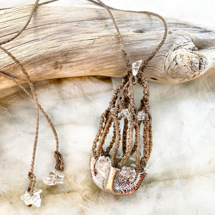 Crystal pod necklace