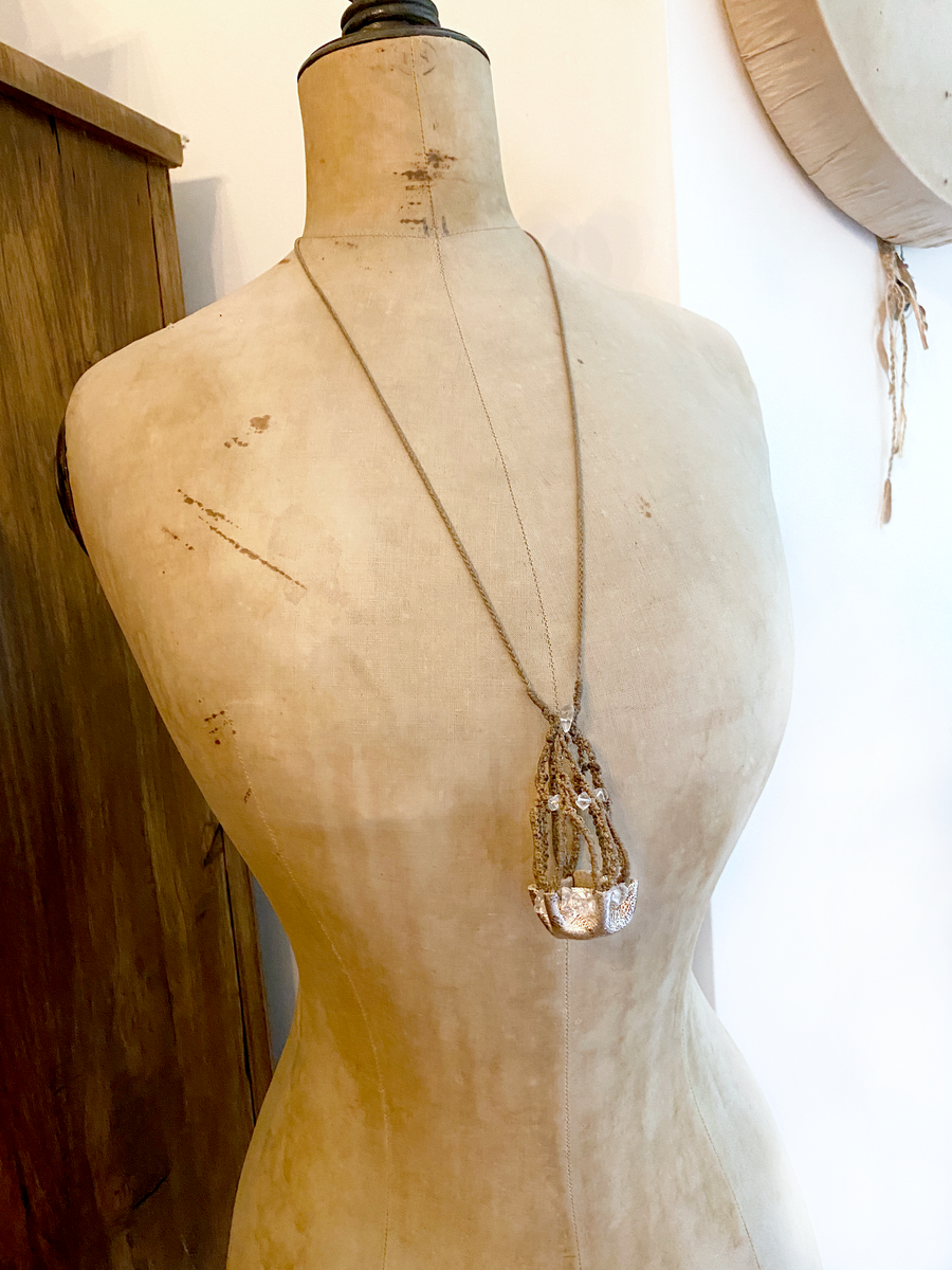 Crystal pod necklace