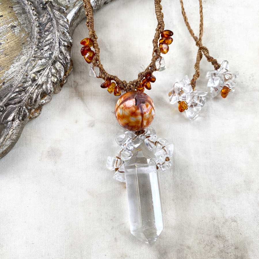 'Soul Flame' ~ crystal healing amulet