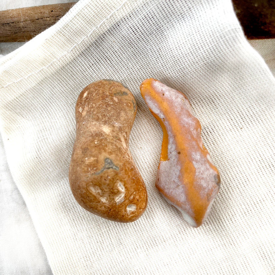 Flint 'dedication stones' ~ rugged & natural