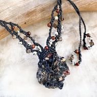 Eudialyte crystal healing amulet