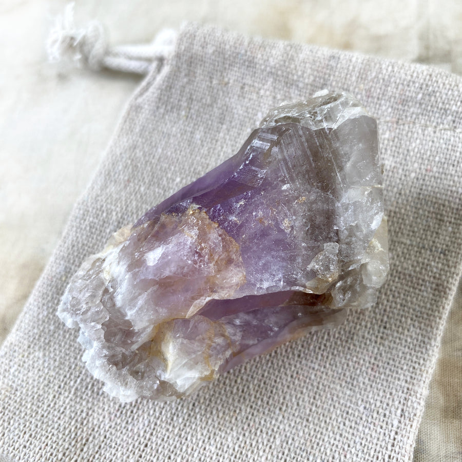 Elestial Smokey Amethyst ~ rare new find from Ireland