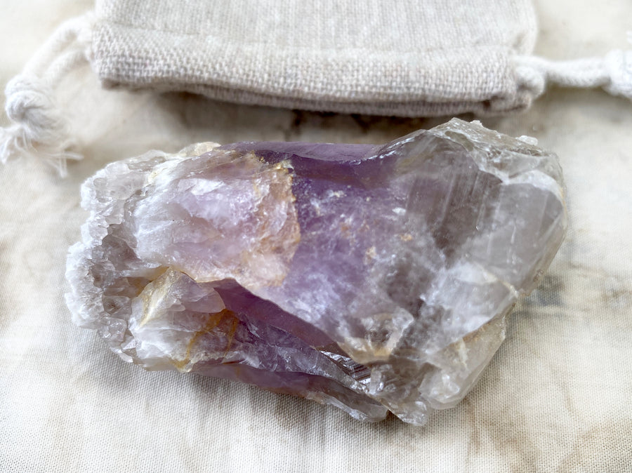 Elestial Smokey Amethyst ~ rare new find from Ireland