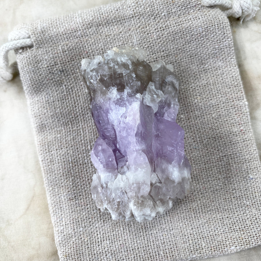 Elestial Smokey Amethyst ~ rare new find from Ireland