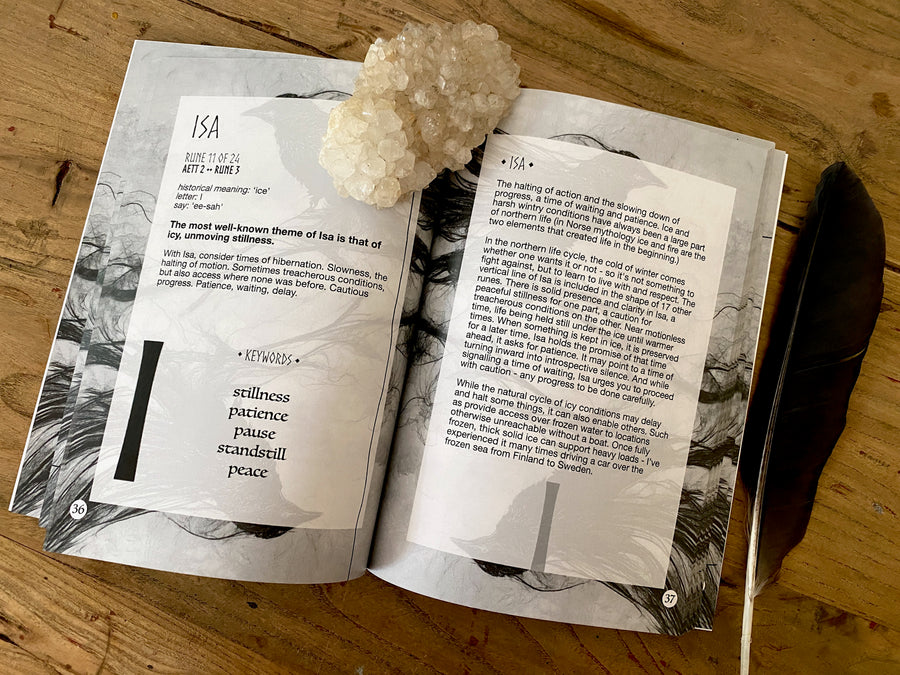 Elder Futhark mini-course ~ paperback (NON-TRACKED shipping option)