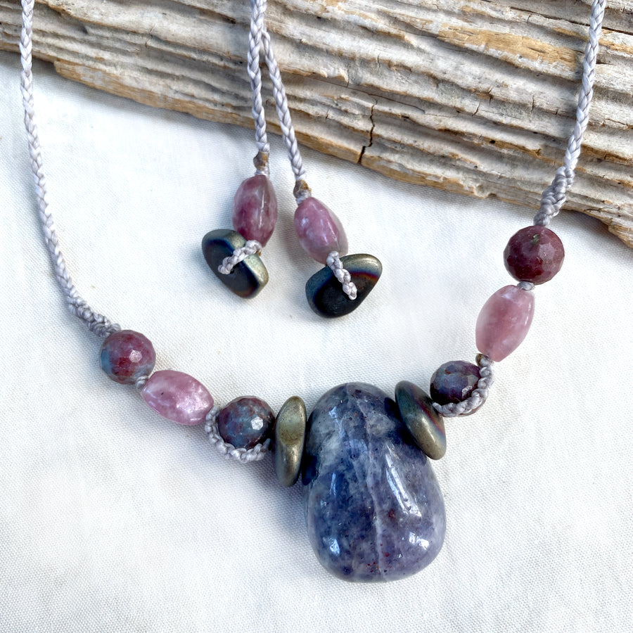 'Truth Within' ~ Iolite crystal healing amulet