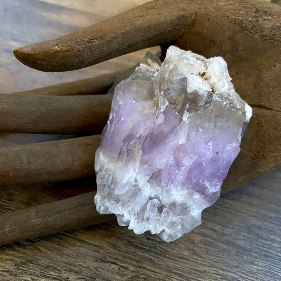 Elestial Smokey Amethyst ~ rare new find from Ireland
