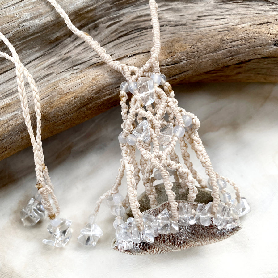 Crystal pod necklace