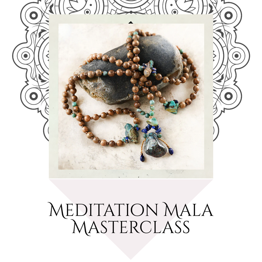 Make Your Own Wooden Meditation Mala ~ Live Online Class: Sunday OCTOBER 8th, 2023