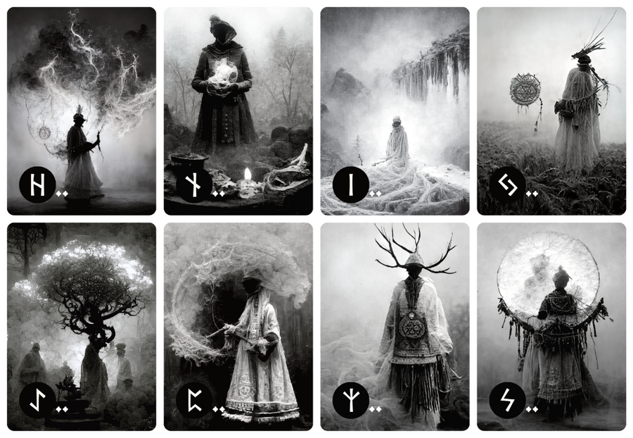 Rune cards 'Rune Dreams' (Valhalla) ~ oracle card deck inspired by Norse mythology