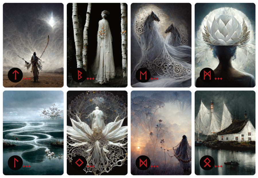 Rune cards 'Rune Dreams' (Original) ~ oracle card deck inspired by Norse mythology