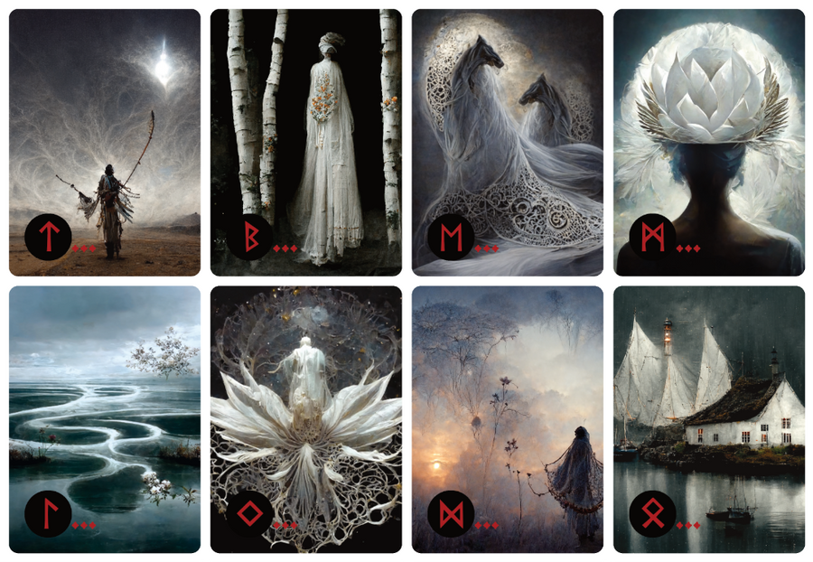 Rune cards: the pair of Rune Dreams (both Original & Valhalla editions ...