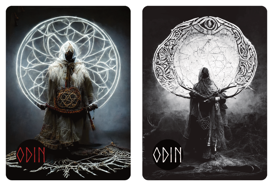 Rune cards: the pair of Rune Dreams (both Original & Valhalla editions) ~ oracle card decks inspired by Norse mythology
