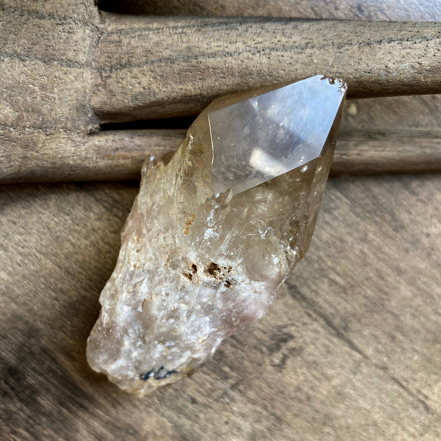 Natural Citrine lightbrary crystal point