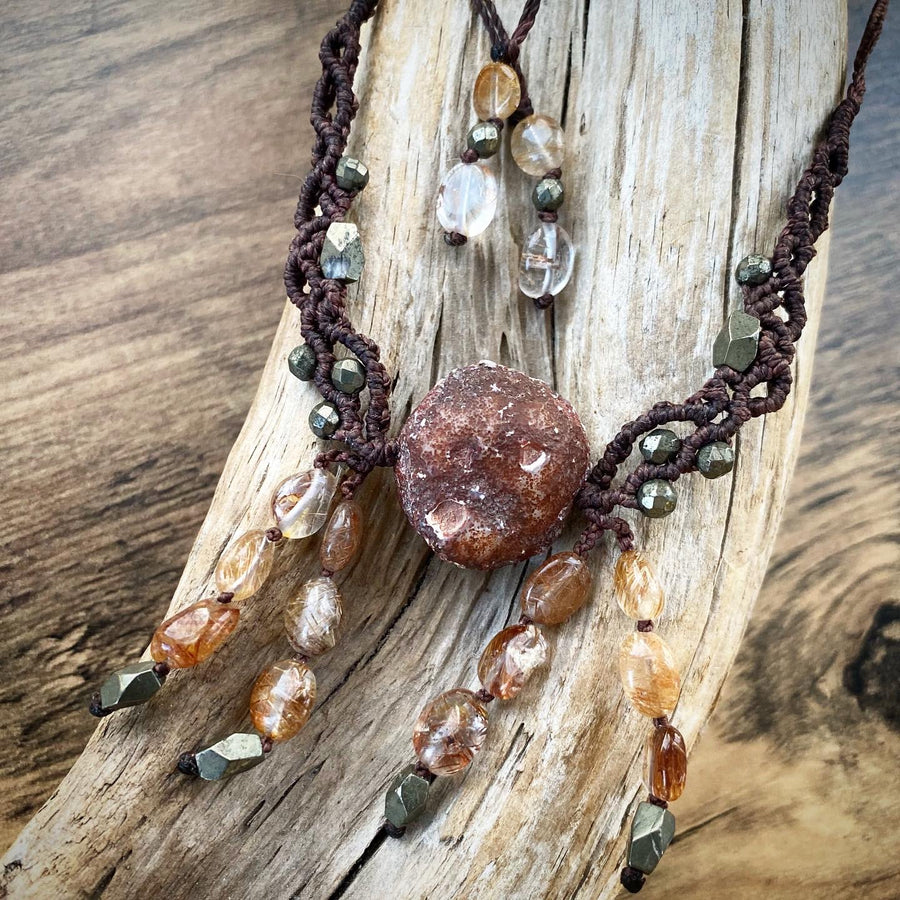 'Soul Roots' ~ crystal healing amulet