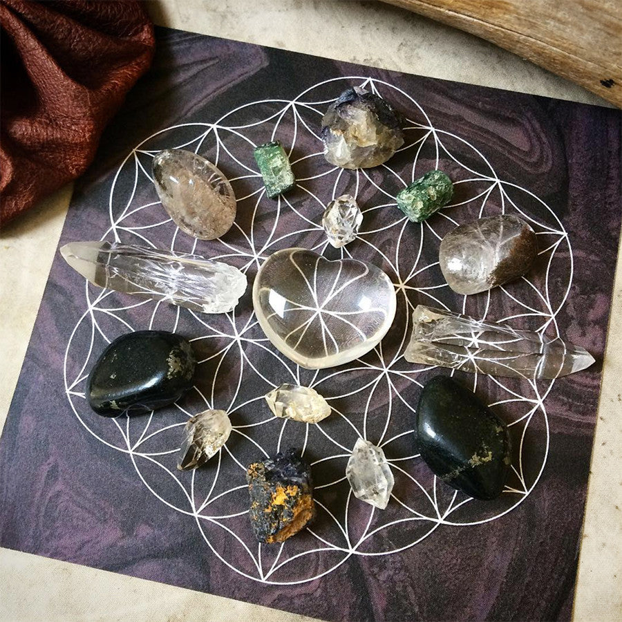 'Ascending Heart' ~ advanced crystal grid set