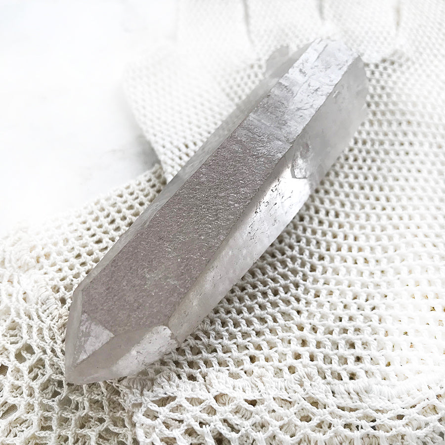 Frosted Quartz crystal point