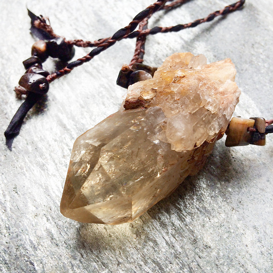 Natural Citrine crystal healing talisman