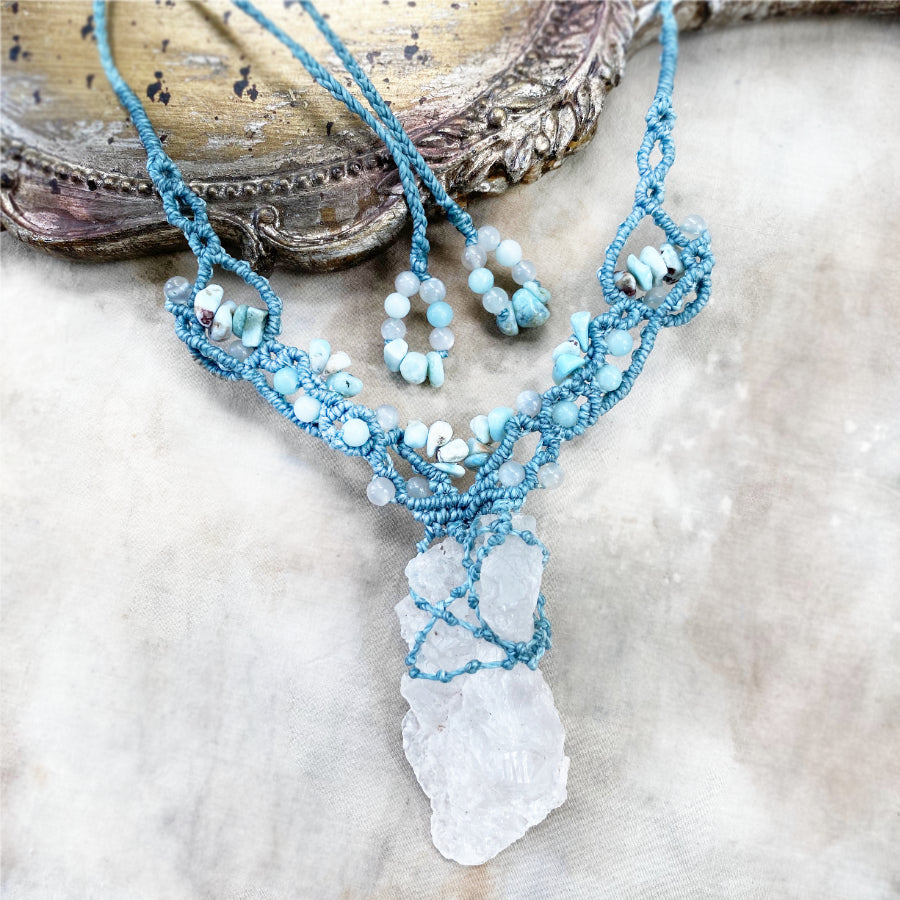 Nirvana Quartz crystal healing amulet