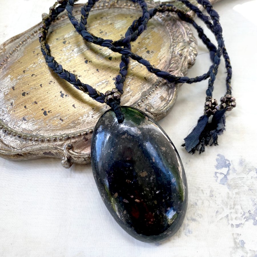 'Dark Moon' ~ crystal healing amulet