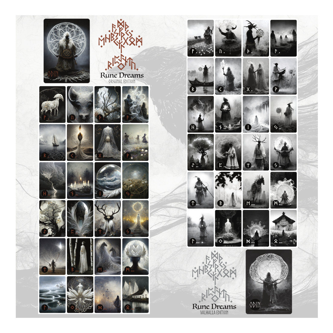 Rune cards: the pair of Rune Dreams (both Original & Valhalla editions ...
