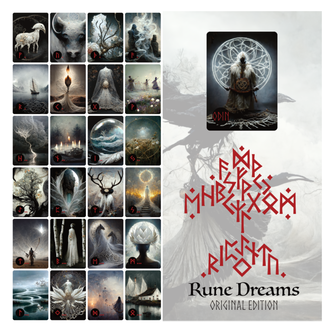 Rune cards 'Rune Dreams' (Original) ~ oracle card deck inspired by Nor ...