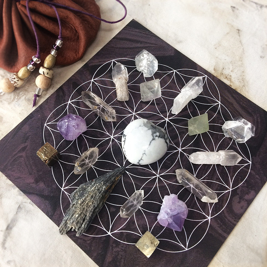 'Raising Vibration' ~ crystal grid set – Spirit Carrier